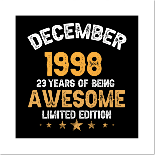 December 1998 23 years of being awesome limited edition Posters and Art